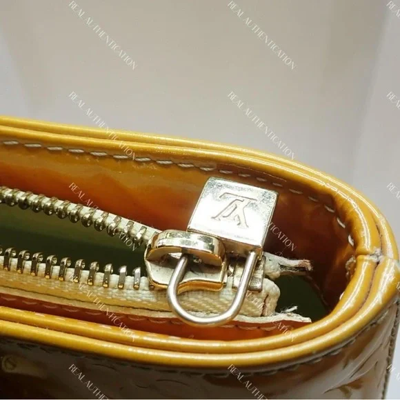 Louis Vuitton Monogram Vernis Yellow Houston Tote COA - Picture 8 of 16